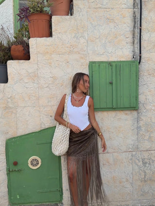 Pearl Tide Crochet Tote