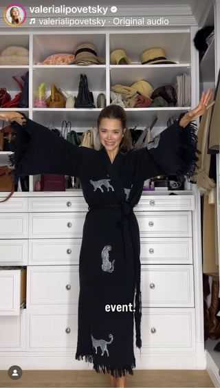 Black Jaguar Kimono