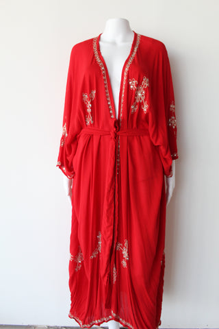 Scarlet Bloom Kimono