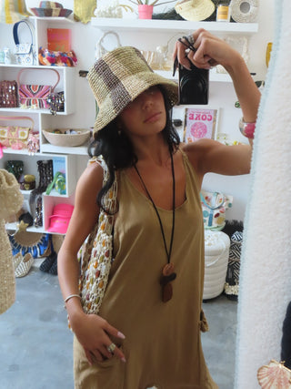 Golden Star Cotton Romper
