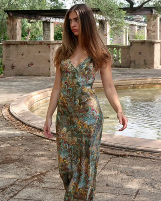 Elvira Marbled Dress
