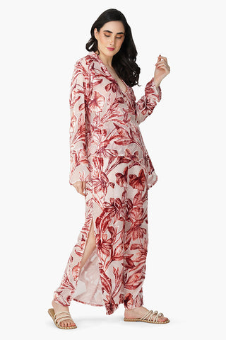 Rosé Palms Velvet Set