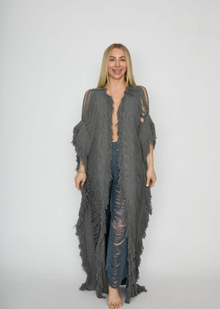 Tulum Marble Gray Kimono