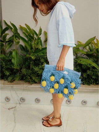 Limoncello Fringe Clutch to Purse