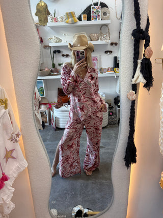 Rosé Palms Velvet Set