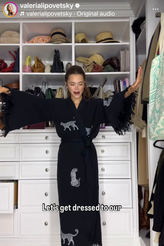 Black Jaguar Kimono