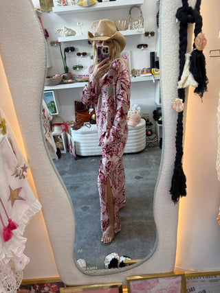 Rosé Palms Velvet Set