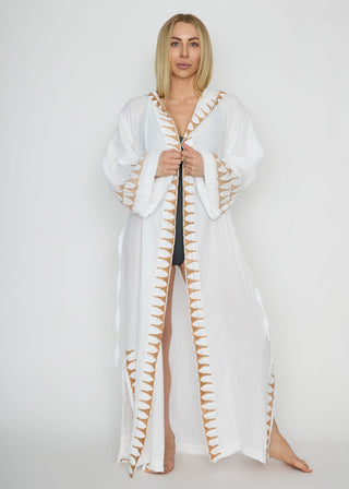 Neutral Aztec Robe