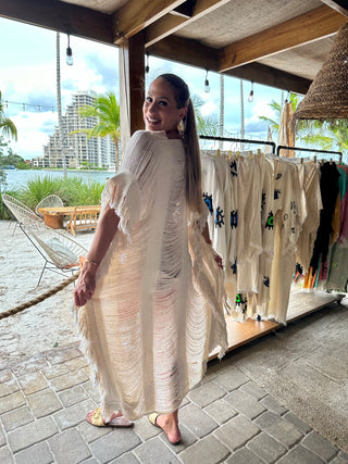 Tulum Cream Kimono