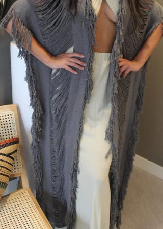 Tulum Marble Gray Kimono