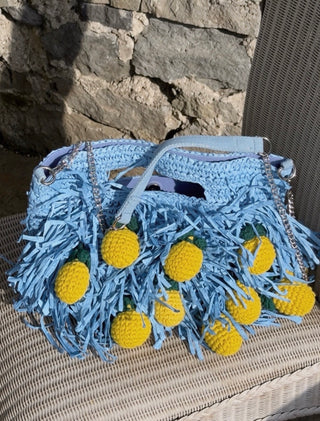 Limoncello Fringe Clutch to Purse