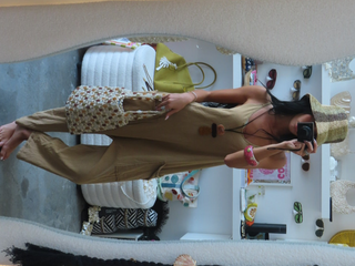 Golden Star Cotton Romper