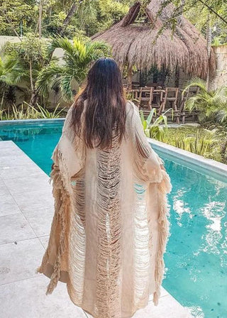 Tulum Cream Kimono