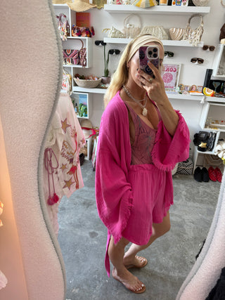 Hot as Pink Cotton Set