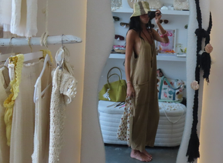Golden Star Cotton Romper