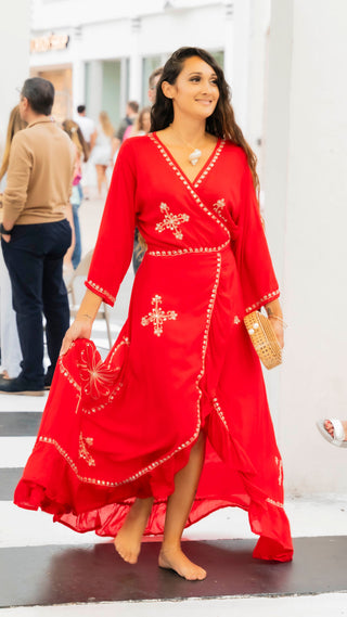 Scarlet Bloom Kimono