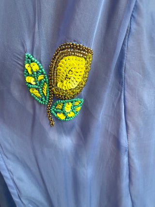 Limoncello Beaded Silk Slip Dress