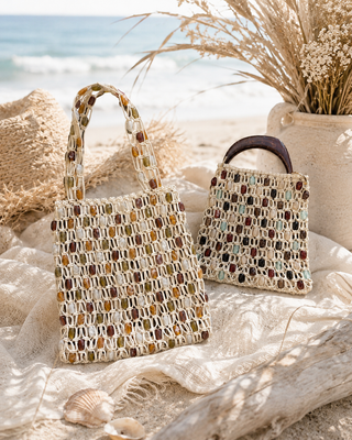 Desert Stone Woven Tote