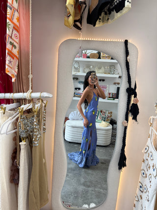 Limoncello Beaded Silk Slip Dress