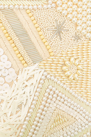 Shimmering Sands Beaded Strap Purse