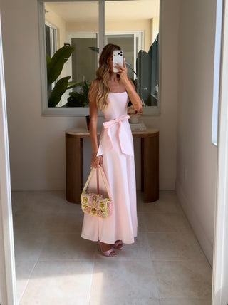 Golden Bloom Beaded Bag