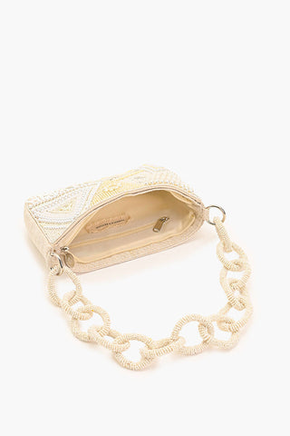 Shimmering Sands Beaded Strap Purse
