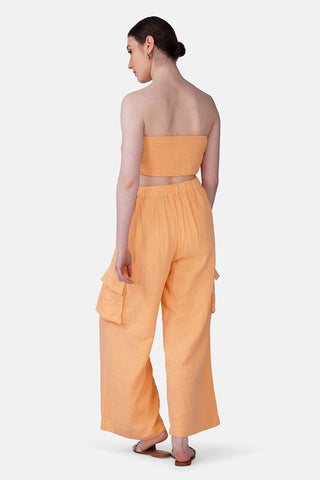 Peach Swirl Shell Top