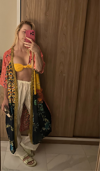 Silk Patterned Kimono