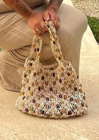 Desert Stone Woven Tote