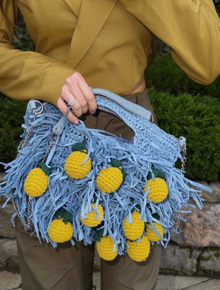 Limoncello Fringe Clutch to Purse