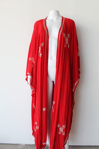 Scarlet Bloom Kimono