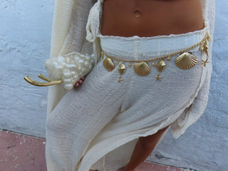 Golden Tide Shell Belt