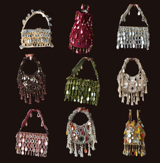 White Pearl Carnival & The Golden Mirage Purse