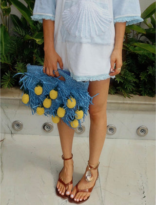 Limoncello Fringe Clutch to Purse