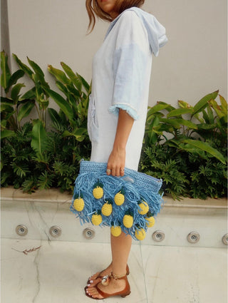 Limoncello Fringe Clutch to Purse