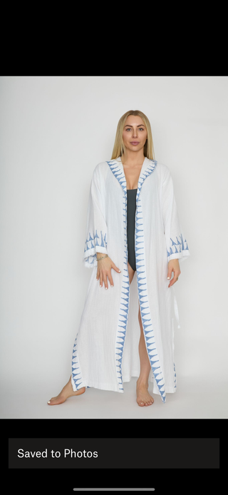 Sky Aztec Robe