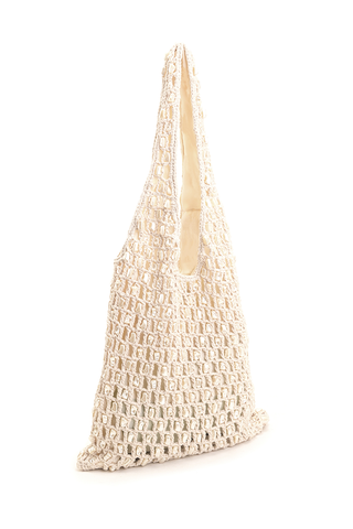 Pearl Tide Crochet Tote