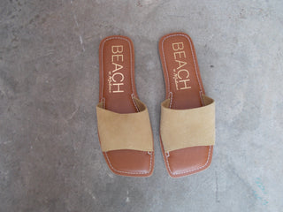 Sand Suede Slides