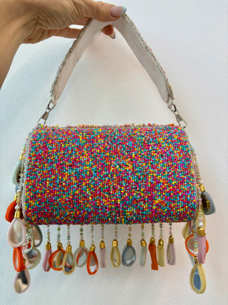 Sunset Mirage Beaded Bag