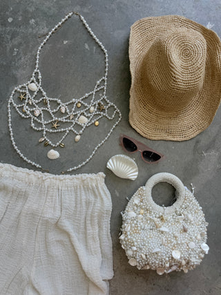 Ocean Pearl Shell Bag