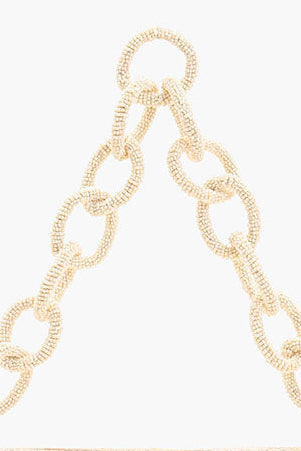 Shimmering Sands Beaded Strap Purse