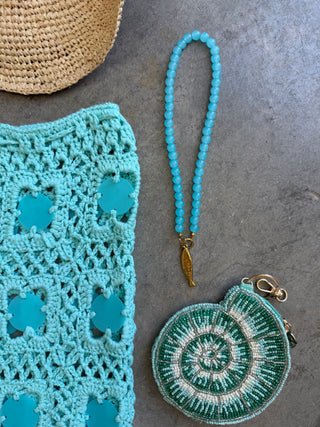 Sea Glass Sequin Crochet Pants
