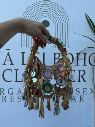 Sahara Glow Beaded Purse