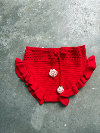 Crochet Ruffle Shell Shorties