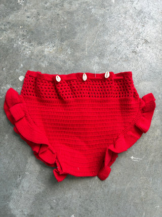 Crochet Ruffle Shell Shorties