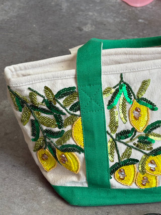 Amalfi Lemon Bloom Tote