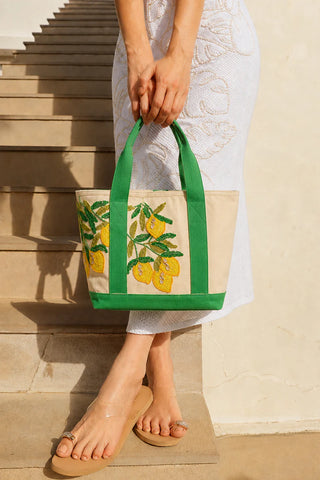 Amalfi Lemon Bloom Tote