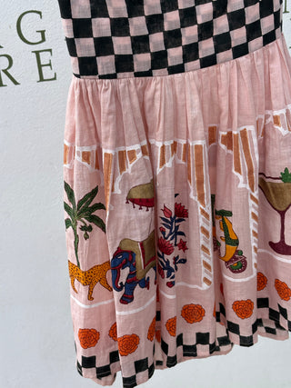 India Pink Mini Dress