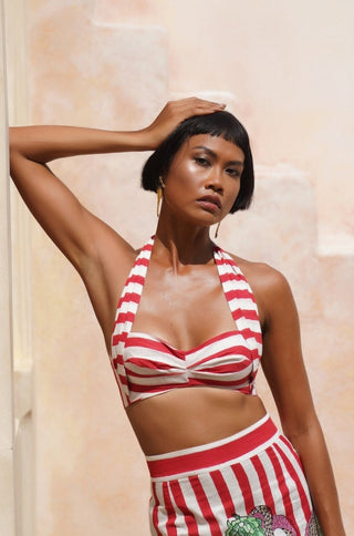 Riviera Rouge Halter top