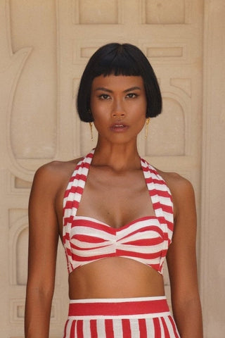 Riviera Rouge Halter top